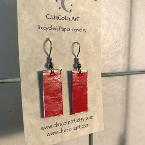 Recycled Paper Earrings ♻️